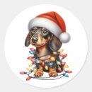 Recherche de vacances de chiot autocollants Xmas