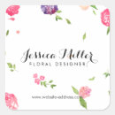 Recherche de vintage design autocollants Floral