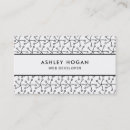 Recherche de motif abstrait noir et blanc cartes visite Simple
