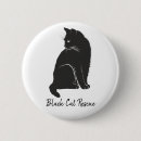Recherche de félin badges Chat noir