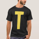 Recherche de lettre tshirts Jaune