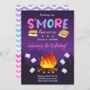 Recherche de smores bonfire invitations Jeune fille