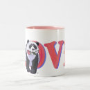 Recherche de panda avec un coeur tasses Amour