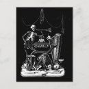 Recherche de squelette vintage cartes postales Mort