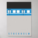 Recherche de métro posters Stockholm