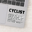 Recherche de cycliste autocollants Vélo