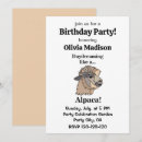 Recherche de lama drôle invitations Animal