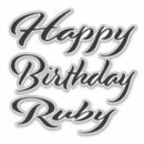 Recherche de rubis autocollants Nom