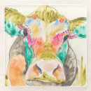 Recherche de dessin vache de dessous de verres Ferme