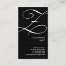 Recherche de z cartes visite Monogramme