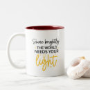 Recherche de lumière du monde tasses Inspirant