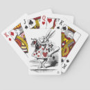 Recherche de lapin blanc jeux de cartes Rouge