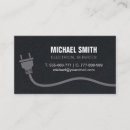 Recherche de prise électrique cartes visite Entrepreneur