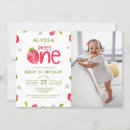 Recherche de strawberry 1ans anniversaire invitations Été