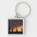 Recherche de saguaro porteclés Coucher de soleil