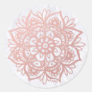 Recherche de mandala rose autocollants Mandalas