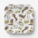 Recherche de pays assiettes en papier Cowgirl