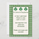 Recherche de verts de shamrock invitations Irlandais