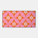Recherche de fleurs géométriques tapis souris Orange