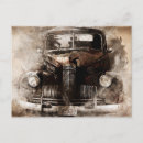 Recherche de voiture rouillée cartes postales Vieux