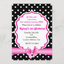 Recherche de pois noir blanc invitations Rose
