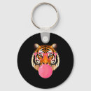 Recherche de tête de tigre porteclés Illustration
