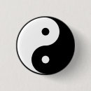 Recherche de ying yang badges Noir