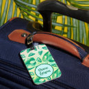 Recherche de feuille tropicale bagages étiquettes Élégant