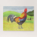Recherche de rooster puzzles Coloré