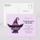 Recherche de petite sorcière mignonne invitations Chat noir