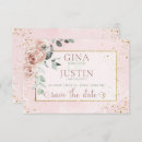 Recherche de rose gold save the dates Aquarelle