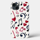 Recherche de symboles de musique iphone coques Noir et blanc