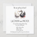 Recherche de cygne mariage invitations Simple
