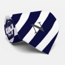 Recherche de rayures bleues cravates Blanc