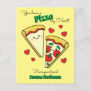 Recherche de pizza mignonne cartes postales Pour enfants