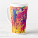 Recherche de peinture abstraite colorée tasses Orange