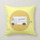 Recherche de camion jaune coussins Vintage