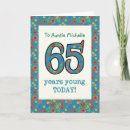 Recherche de 65 anniversaire cartes Pour elle