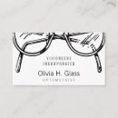 Recherche de vêtements cartes visite Lunettes