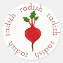 Recherche de radis autocollants Rouge