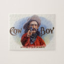 Recherche de vintage cowboy puzzles Rétro