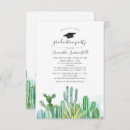 Recherche de cactus graduation invitations Botanique