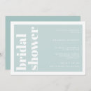 Recherche de pastel bridal shower invitations Turquoise