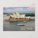 Recherche de sydney opera house cartes postales Coucher du soleil