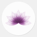 Recherche de lotus pourpre autocollants Méditation