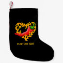 Recherche de flammes chaussette de noël Rouge