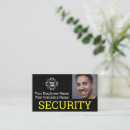 Recherche de agent sécurité cartes visite Noir