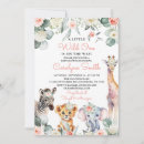 Recherche de safari baby shower fille invitations Un peu sauvage