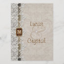Recherche de dentelle 14x19 invitations Rustique