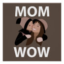 Recherche de maman posters Typographie
